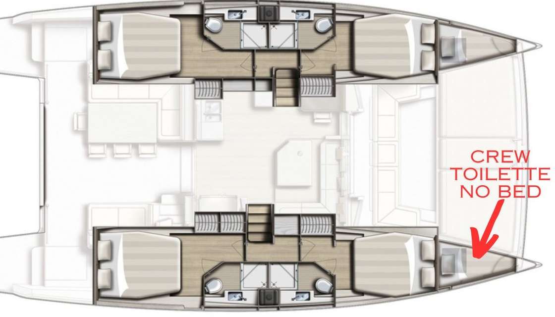 Distribución del barco Bali 4.3