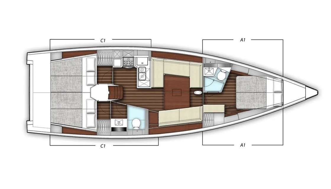Plans du bateau X Yacht 4³