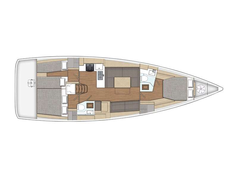 Plans du bateau X Yacht 46