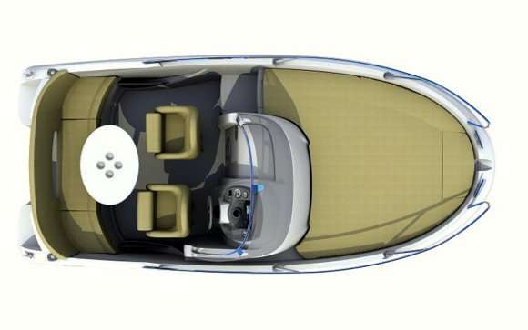 Layout of the boat Flyer 550 Sun Deck