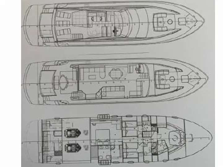 Layout of the boat Abacus 78 Fly