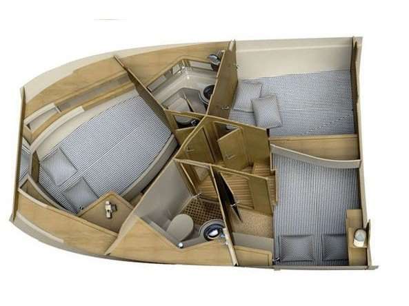 Layout of the boat SAS Adriana 36