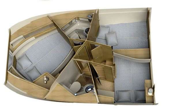 Layout of the boat SAS Adriana 36