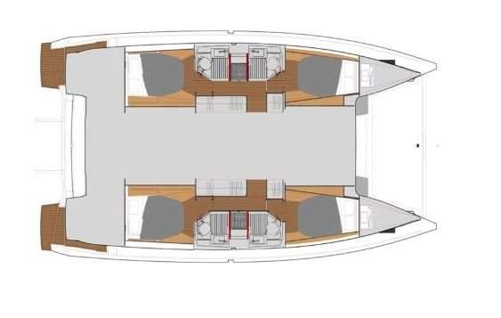 Distribución del barco Astrea 42