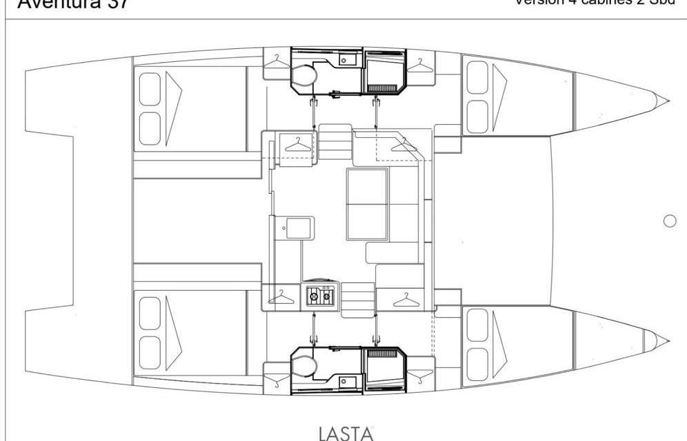 Plans du bateau Aventura 37