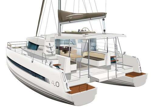 Layout of the boat Bali 4.0