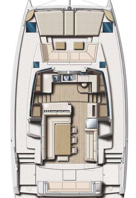 Layout of the boat Bali 4.1