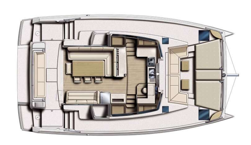 Distribución del barco Bali 4.1