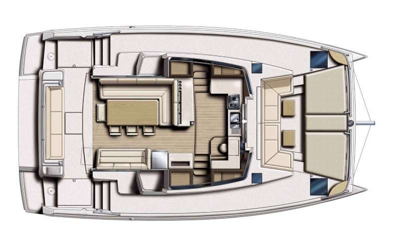 Piano della barca Bali 4.1