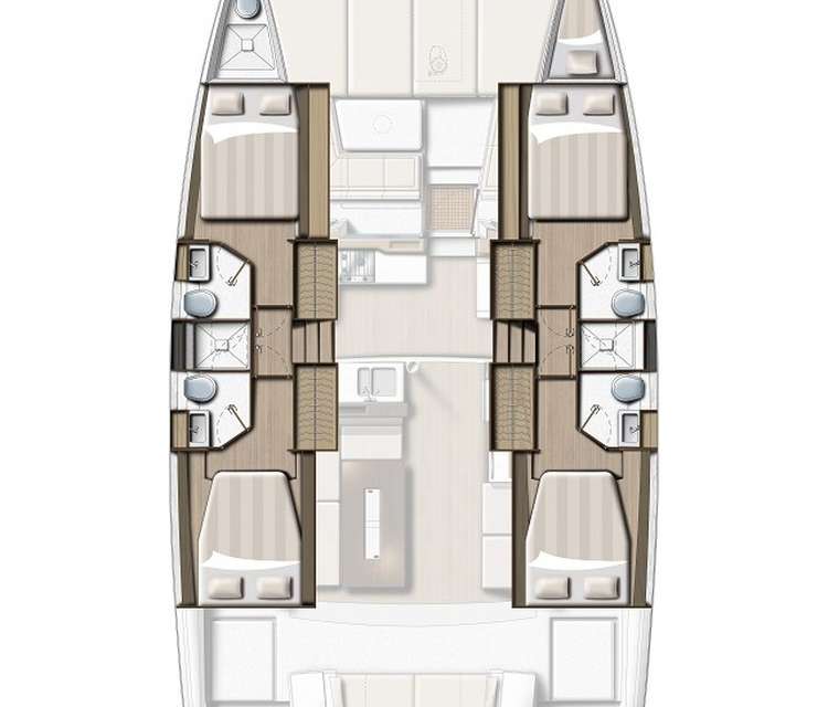 Piano della barca Bali 4.2