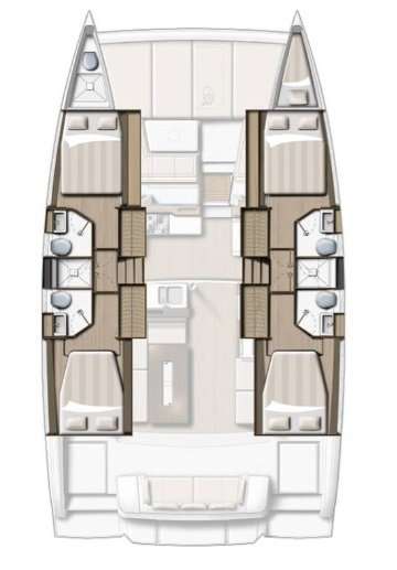 Distribución del barco Bali 4.2