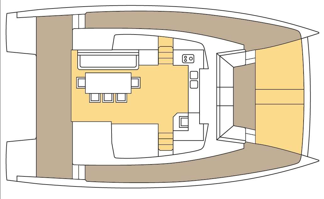 Distribución del barco Bali 4.3