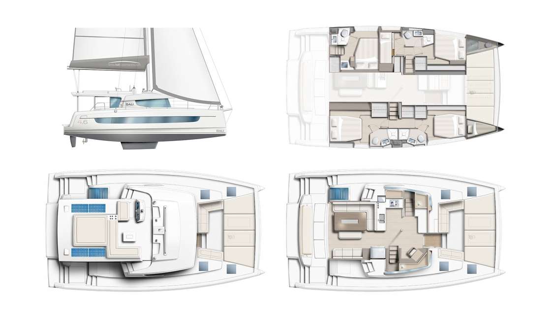 Plans du bateau Bali 4.6