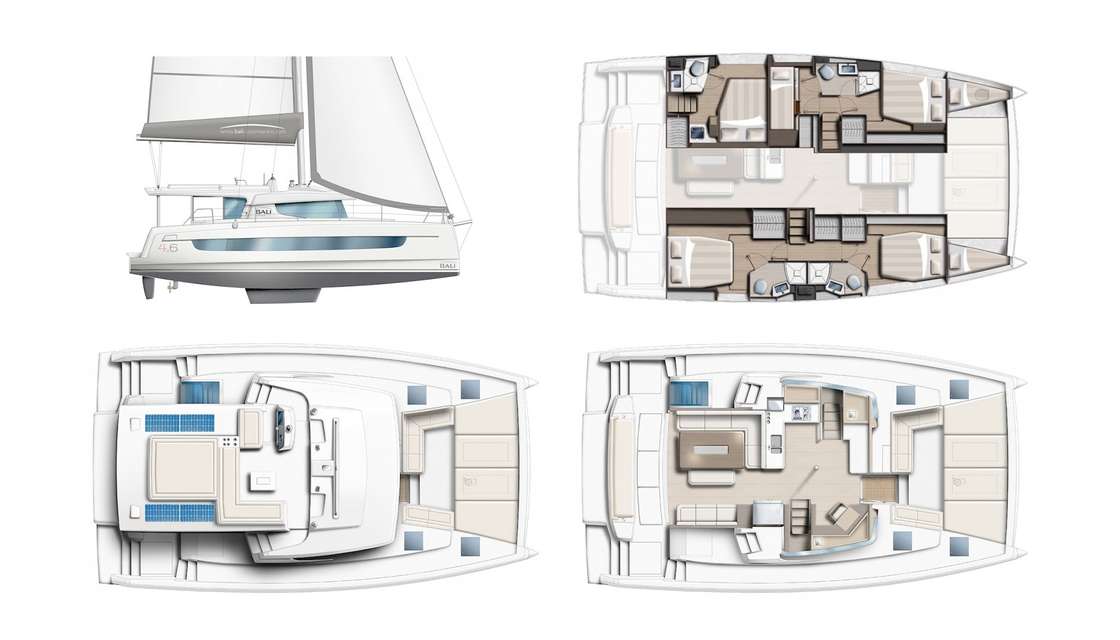 Plans du bateau Bali 4.6