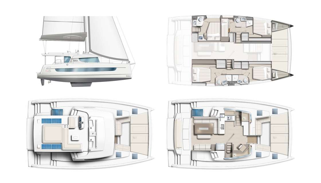 Plans du bateau Bali 4.6