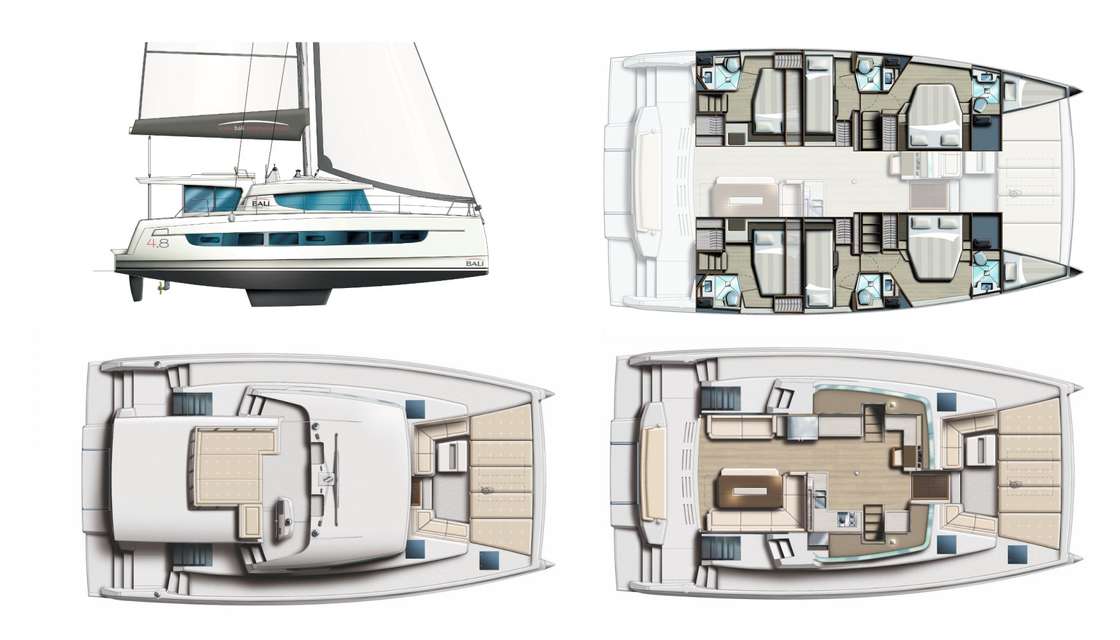 Plans du bateau Bali 4.8