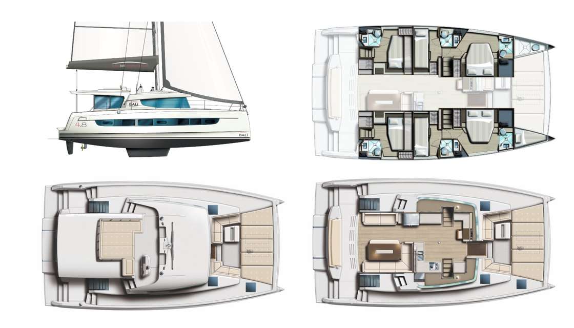 Plans du bateau Bali 4.8