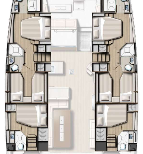 План яхты Bali 5.4