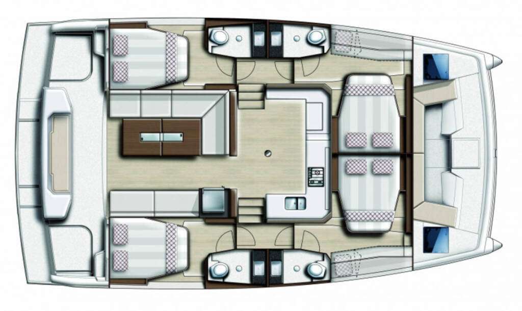 План яхты Bali Catspace Voile