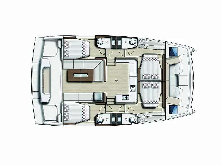 Piano della barca Bali Catspace Voile