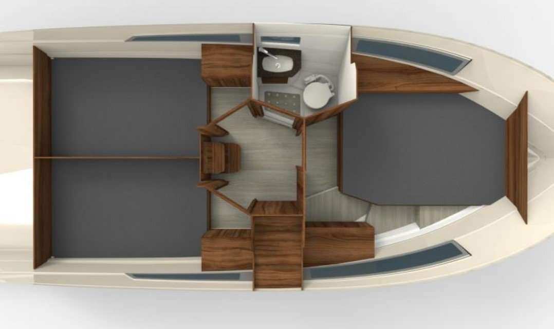 Distribución del barco Balt 918 Titanium