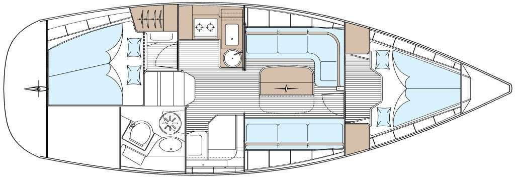 Układ Bavaria Cruiser 33