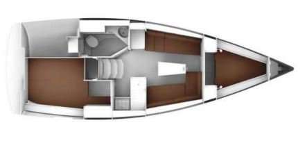 План яхты Bavaria 33 Cruiser