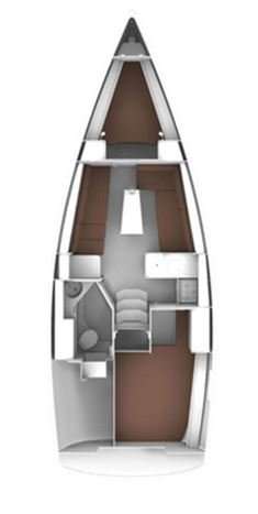 Layout of the boat Bavaria Cruiser 33