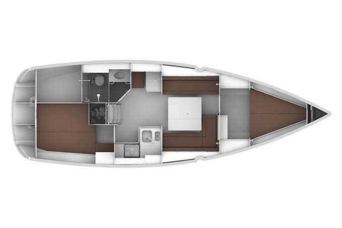 План яхты Bavaria Cruiser 34