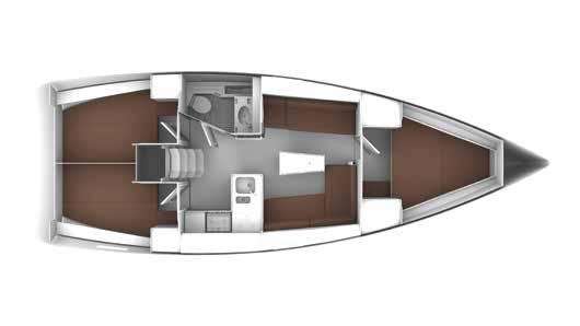 Piano della barca Bavaria Cruiser 37