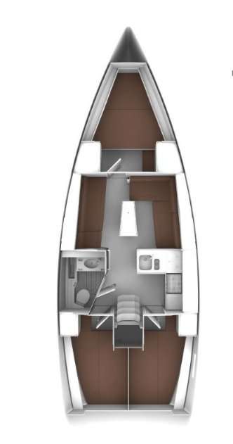 План яхты Bavaria Cruiser 37