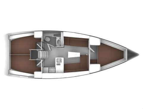 Piano della barca Bavaria Cruiser 37