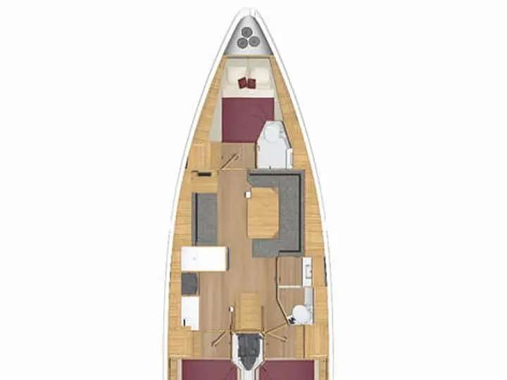 Plans du bateau Bavaria 38