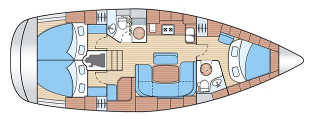 План яхты Bavaria 39 Cruiser