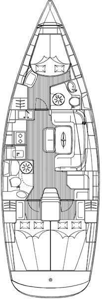 Piano della barca Bavaria 39 Cruiser