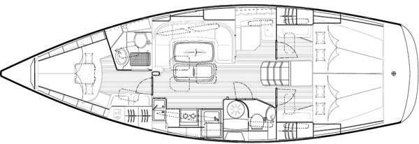 Układ Bavaria 40 Cruiser