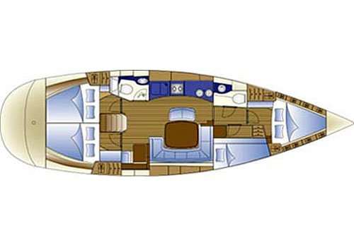 Plans du bateau Bavaria 44