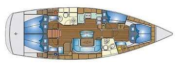 Layout of the boat Bavaria 46 Cruiser