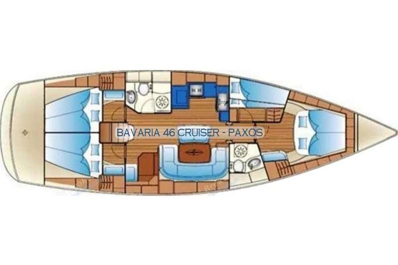 План яхты Bavaria 46 Cruiser