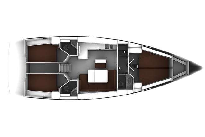 Piano della barca Bavaria Cruiser 46