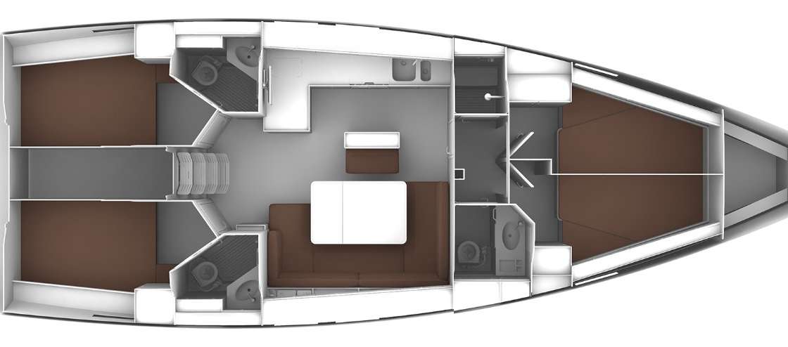 Układ Bavaria Cruiser 46