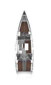 Layout of the boat Bavaria 46 Cruiser
