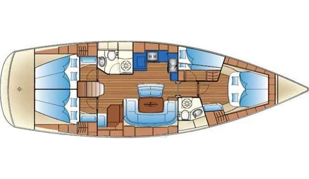 Plans du bateau Bavaria 46 Cruiser