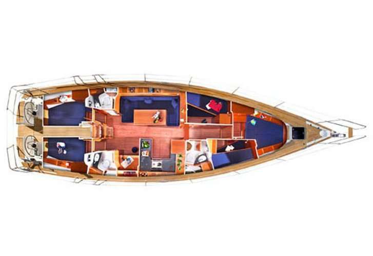 Plans du bateau Bavaria 51 Cruiser