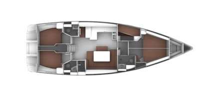 Piano della barca Bavaria Cruiser 51