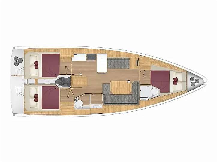 Piano della barca Bavaria C38