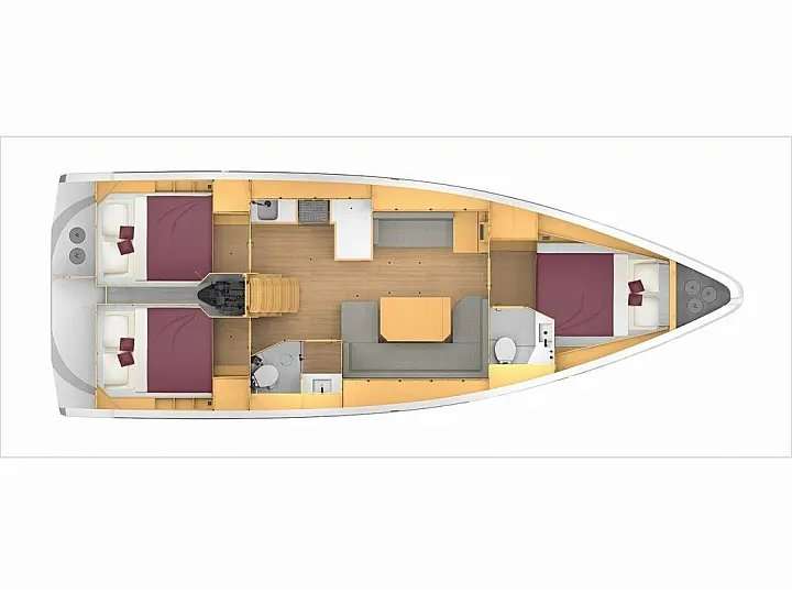 Plans du bateau Bavaria C42