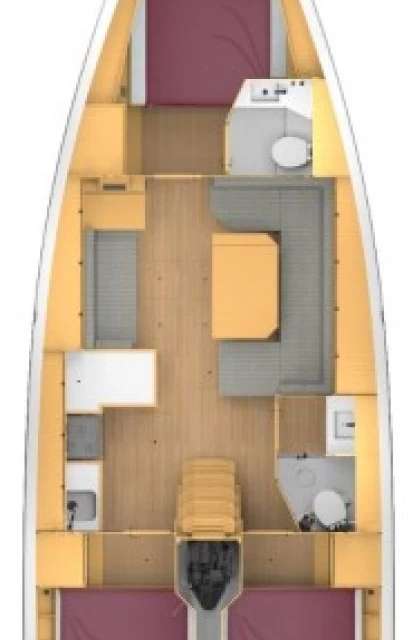 Piano della barca Bavaria C42