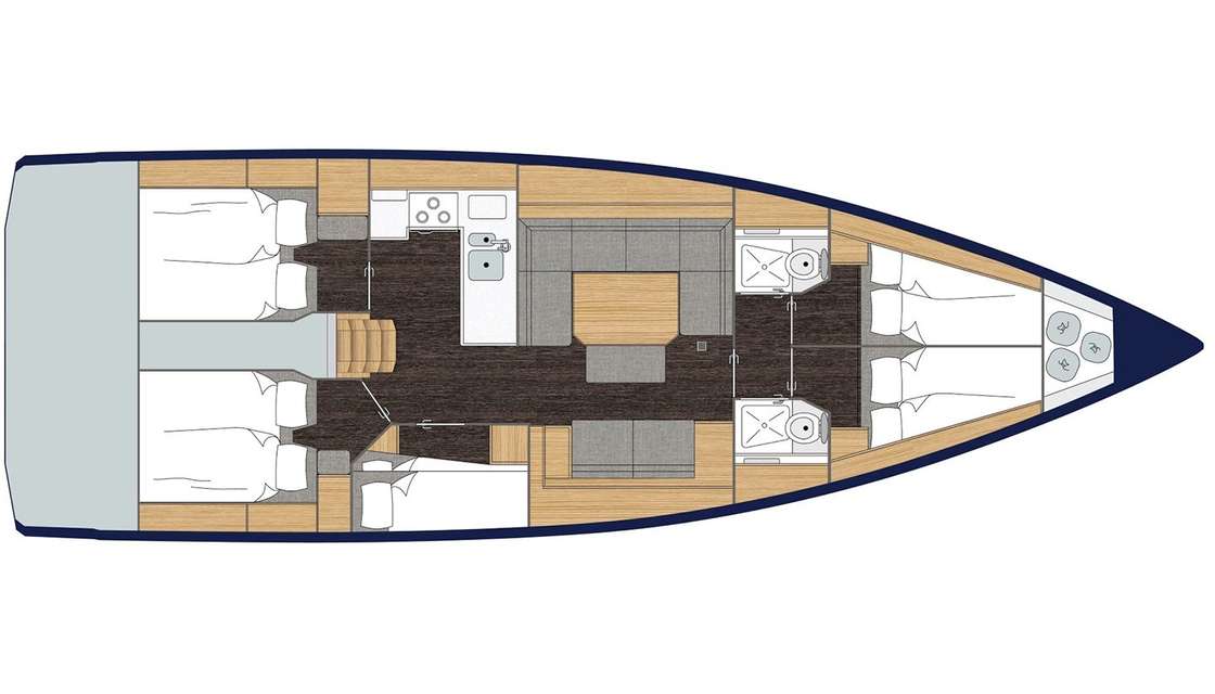 Plans du bateau Bavaria C45