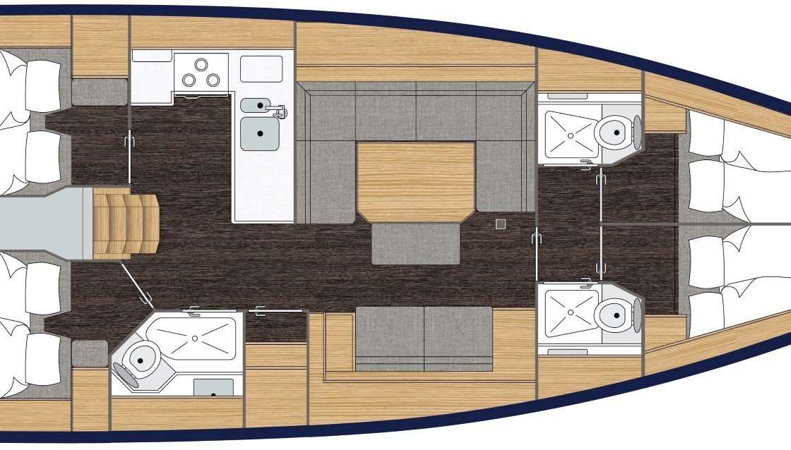 Plans du bateau Bavaria C45